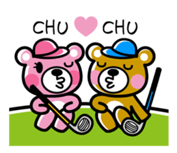 Enjoy golf -women golfer version- sticker #286997