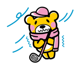 Enjoy golf -women golfer version- sticker #287003