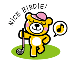 Enjoy golf -women golfer version- sticker #287006