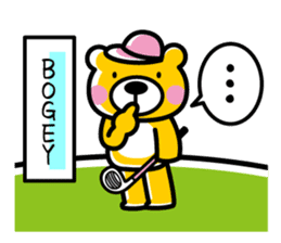 Enjoy golf -women golfer version- sticker #287007