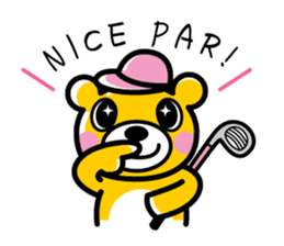 Enjoy golf -women golfer version- sticker #287008