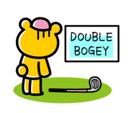 Enjoy golf -women golfer version- sticker #287009