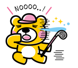 Enjoy golf -women golfer version- sticker #287013