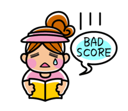 Enjoy golf -women golfer version- sticker #287014