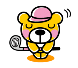 Enjoy golf -women golfer version- sticker #287023