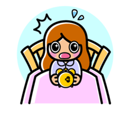 Enjoy golf -women golfer version- sticker #287024