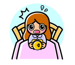 Enjoy golf -women golfer version- sticker #287024