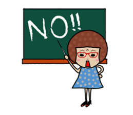 Polka dot girl "tentenko" sticker #287456