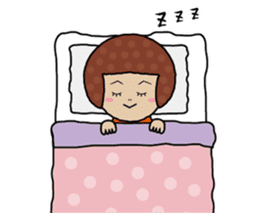 Polka dot girl "tentenko" sticker #287463