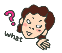 A battle of a boy and mother. sticker #288268