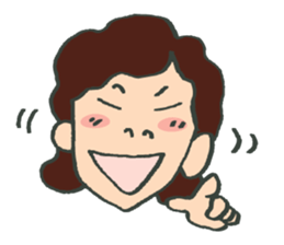 A battle of a boy and mother. sticker #288270