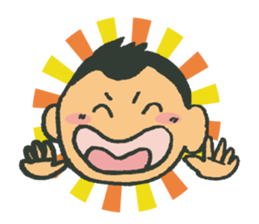 A battle of a boy and mother. sticker #288273