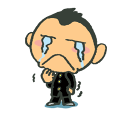 A battle of a boy and mother. sticker #288277