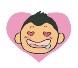 A battle of a boy and mother. sticker #288295