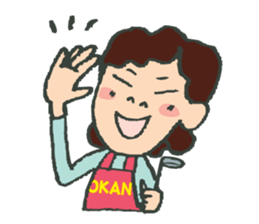 A battle of a boy and mother. sticker #288300