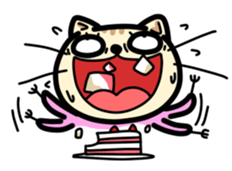 Big Face Cat sticker #288495