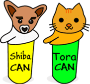 Shiba CAN & Tora CAN 1st (Eng) sticker #288507