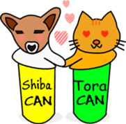 Shiba CAN & Tora CAN 1st (Eng) sticker #288510