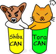 Shiba CAN & Tora CAN 1st (Eng) sticker #288513