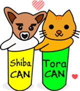 Shiba CAN & Tora CAN 1st (Eng) sticker #288516