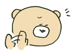 Angry bear sticker #288724