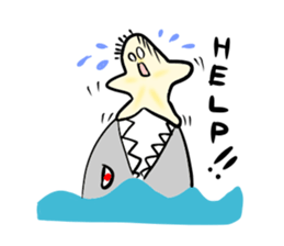 Starfish loves sea ! sticker #289641