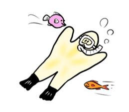 Starfish loves sea ! sticker #289644