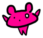 pink bear sticker #290364