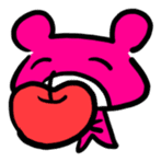 pink bear sticker #290375