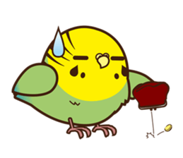 Miss Lovebird-Cute Bird in Valentine sticker #290586