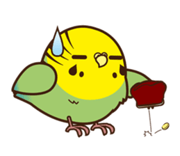Miss Lovebird-Cute Bird in Valentine sticker #290586