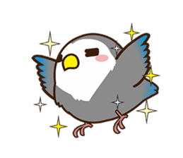 Miss Lovebird-Cute Bird in Valentine sticker #290588