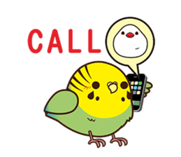 Miss Lovebird-Cute Bird in Valentine sticker #290612