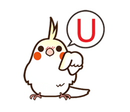 Miss Lovebird-Cute Bird in Valentine sticker #290613