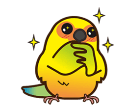 Miss Lovebird-Cute Bird in Valentine sticker #290618