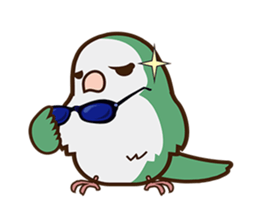 Miss Lovebird-Cute Bird in Valentine sticker #290622