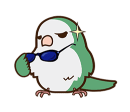 Miss Lovebird-Cute Bird in Valentine sticker #290622