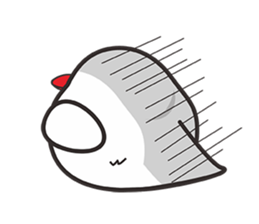 Miss Lovebird-Cute Bird in Valentine sticker #290623