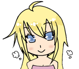 JK happy girl sticker #290713