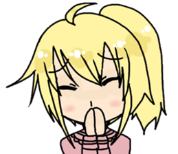 JK happy girl sticker #290715