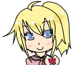 JK happy girl sticker #290725