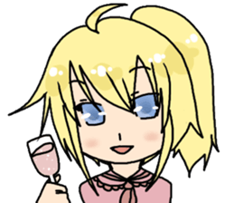 JK happy girl sticker #290727