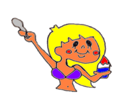 girls sticker #290794