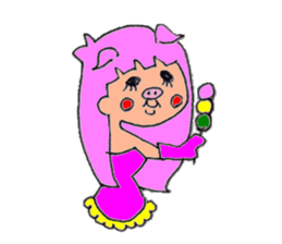 girls sticker #290801