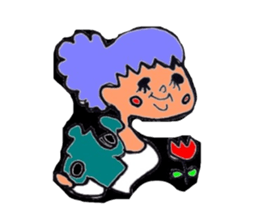 girls sticker #290819