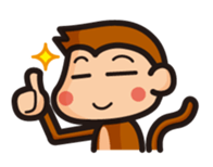 simple monkey part 1 sticker #291076
