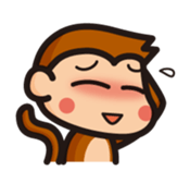 simple monkey part 1 sticker #291077