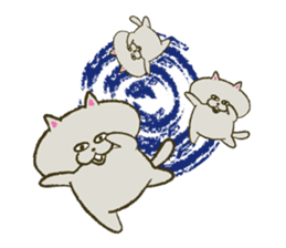 Poseidon of fat cat. sticker #291255