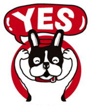 A golf of French Bulldog "butch" sticker #291385