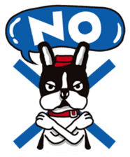 A golf of French Bulldog "butch" sticker #291386